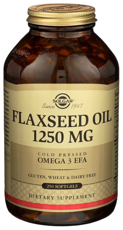Solgar Flaxseed Oil 1250 Mg, 250 Tablets